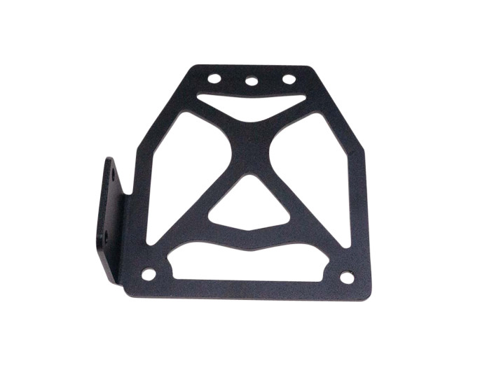 Licence plate holder universal side-mount aluminium black