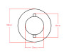 Tankdop bajonet 30mm chroom Tomos A3 / A35 model Cawi thumb extra