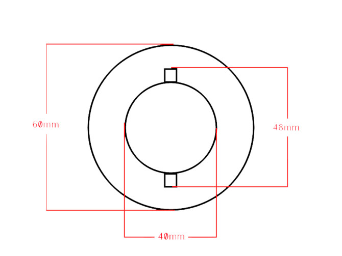 Fuel cap bajonet 40mm lock Tomos 2L / 3L / 4L tank product