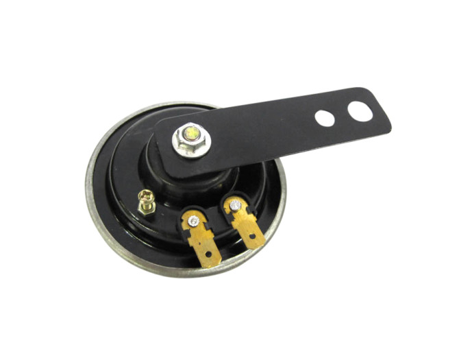 Claxon 6V DC 70mm gelijkspanning chroom model met gaten product