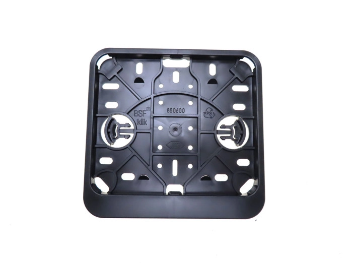 Licence plate holder Holland square black plastic