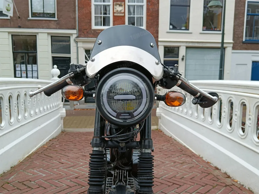 Cafe Racer Motorrad Motorrad Scheinwerfer Windschutzscheibe Verkleidung  Front