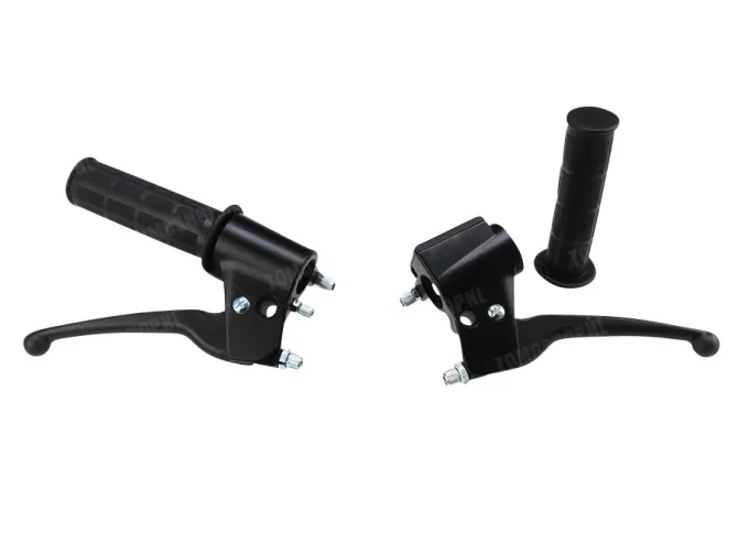 Handle set left / right throttle lever with extra levers main
