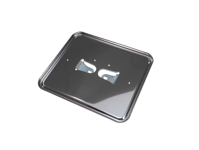 Licence plate holder Holland square chrome steel