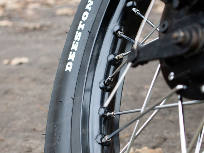 Spaken set 155mm Tomos A3 / A35 voor 16 inch velgen chroom universeel