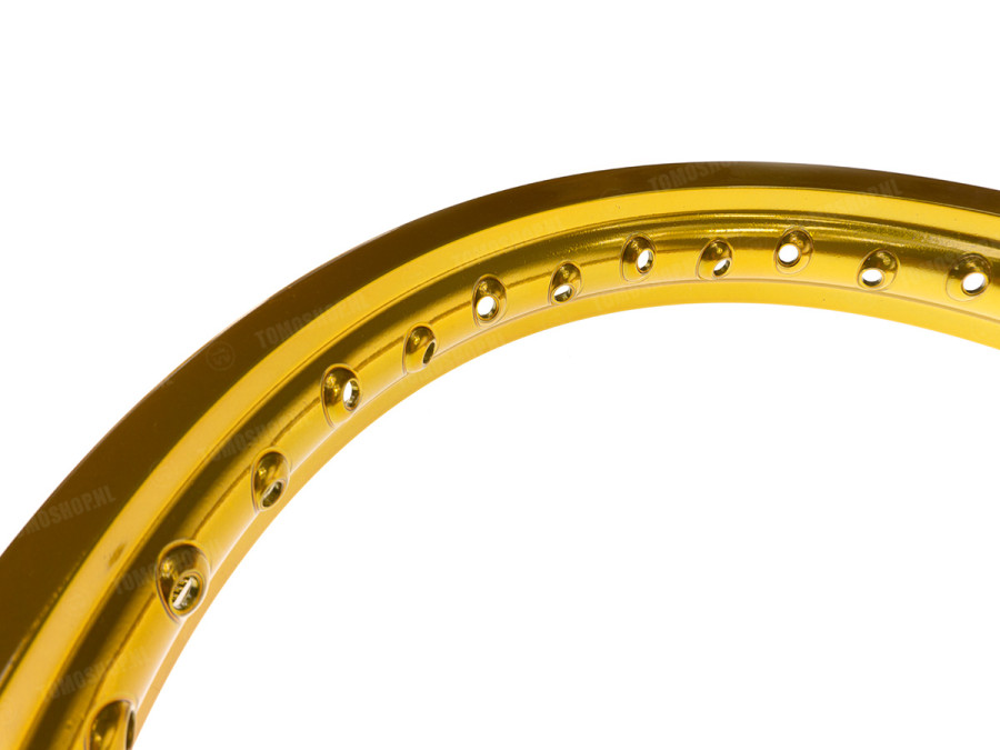 16 inch rim 16x1.60 spoke wheel alloy powder coated *Exclusive* metallic candy gold photo
