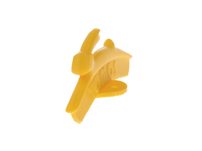 Front fender mudguard plate Tomos logo with jumping bunny yellow product