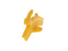Front fender mudguard plate Tomos logo with jumping bunny yellow thumb extra