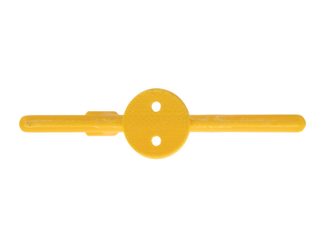 Front fender mudguard plate Tomos logo with jumping bunny yellow product
