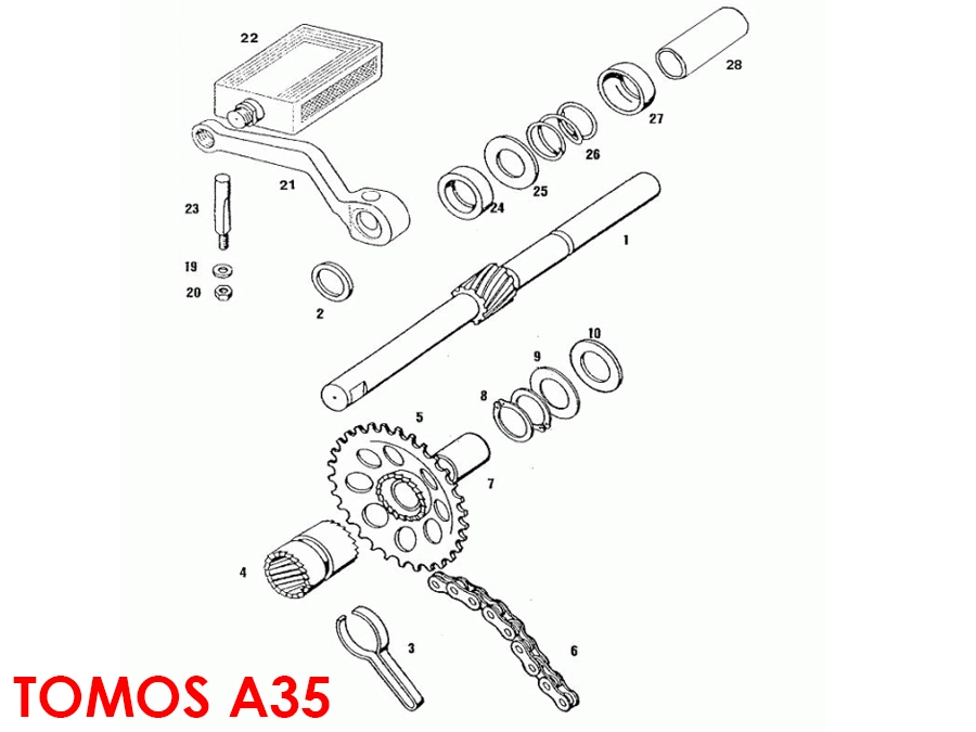 トモス　TOMOS フロントフォーク左右　A35 トモス TOMOS フロントフォーク左右 A35 トモスTOMOS フロント