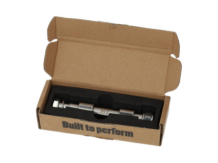 Swingarm axle Tomos A3 / A35 M12x120mm + bushes A-quality Btuning