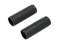 Voetrust Tomos A3 / A35 / universeel aluminium zwart