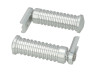 Fussrasten Tomos A3 / A35 / universal Fast Arrow Pro CNC Aluminium Silber