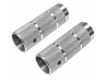 Footrest Tomos A3 / A35 / universal aluminium V2 silver