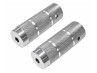 Footrest Tomos A3 / A35 / universal aluminium V2 silver