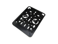 Licence plate holder Belgium black plastic BSF (10x12cm)