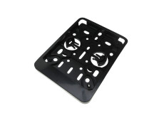 Kennzeichenhalter Belgien Schwarz Kunststoff BSF (10x12cm)