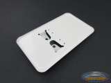 Licence plate holder NL small white (JUST NL!!)