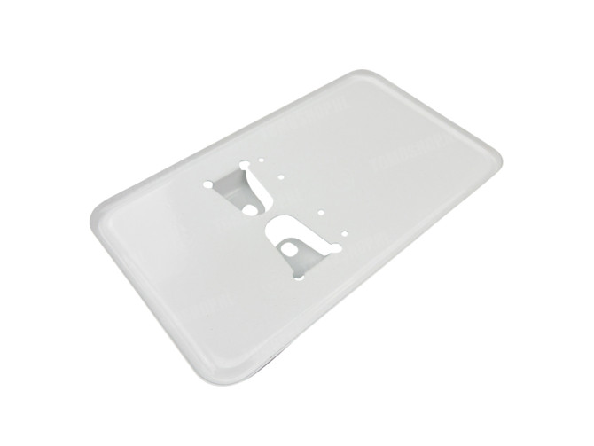 Licence plate holder Holland small white steel (10x17.5cm) main