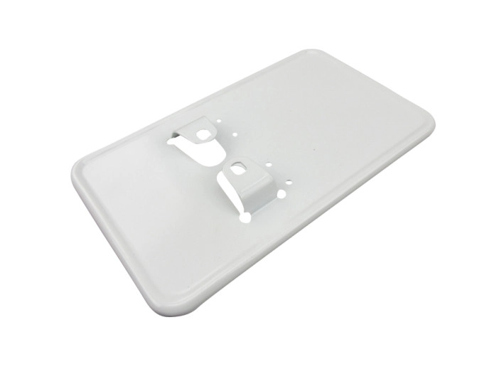 Licence plate holder Holland small white steel (10x17.5cm)