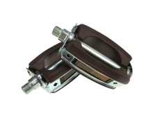 Pedalen Union 689H mit Reflektor Braun Original