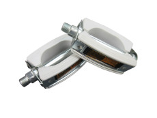 Pedalen Union 689H mit Reflektor Weiss Original