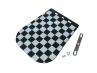 Mudflap universal with black / white checkered  thumb extra