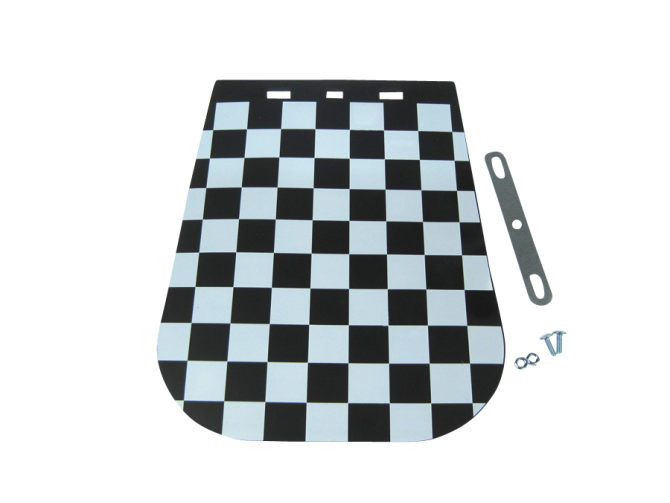 Mudflap universal with black / white checkered  product