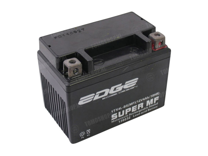 Battery 12V Edge XL4-MF 4AH gel 2-stroke Tomos E-start main
