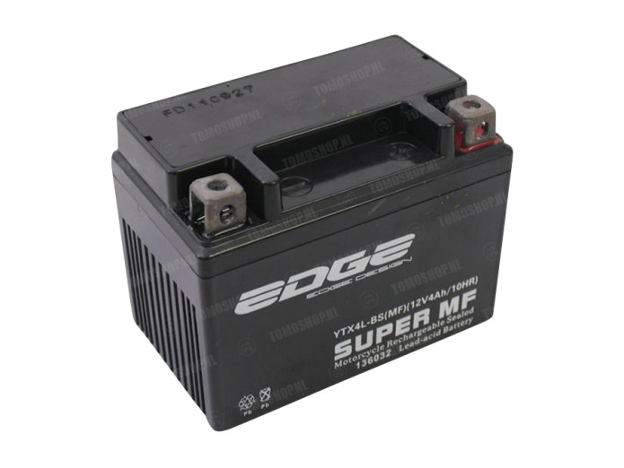 Battery 12V Edge XL4-MF 4AH gel 2-stroke Tomos E-start