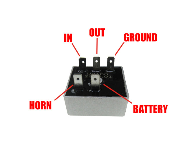 Spanningsregelaar 12 volt 5-polig 100W + claxon MVT product