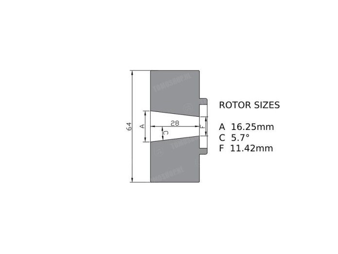 Ignition inner rotor HPI 068 rotor 