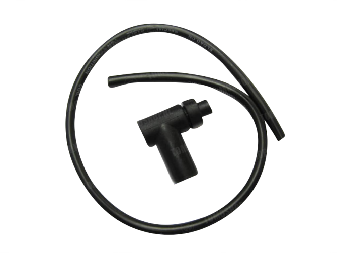 Spark plug cable black with spark plug cover  main