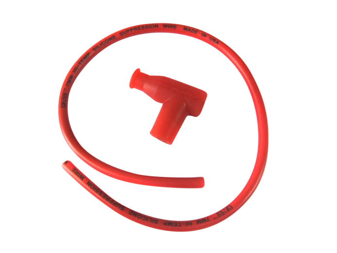Spark plug cable red 7mm spark plug cap Elec