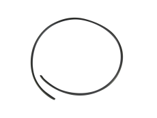 Bougiekabel zwart 5mm dun 50cm