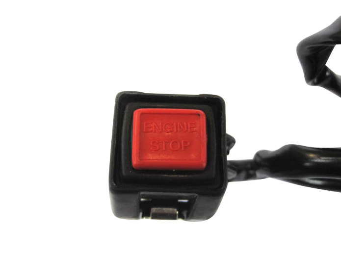 Switch engine kill button with harness