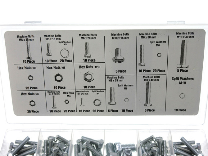 Bolts and nuts assortment 240-pieces product