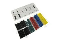 Electric cable heatshrink assortment 5 colors 120-pieces