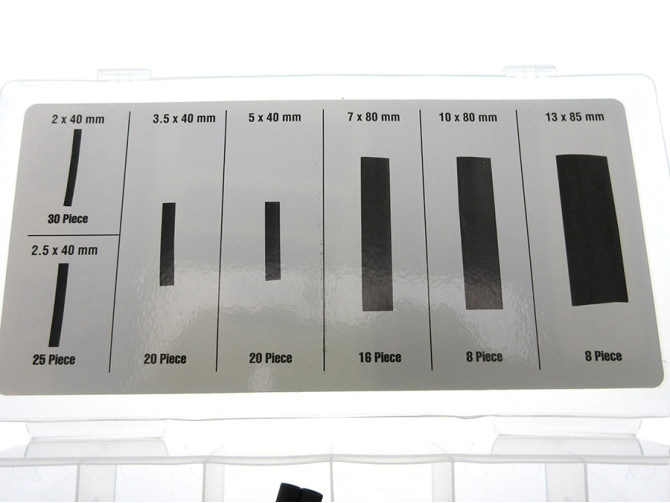 Sortiment Wärmeschrumpfende Schlauch Schwarz 127-Teilig product