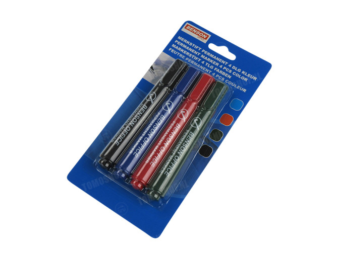 Permanent markeerstift 4 kleuren thumb