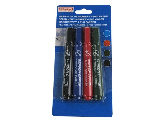 Permanent marker 4 colors product
