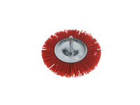 Nylon abrasive disk brush for drill