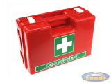 First aid kit with wallmount