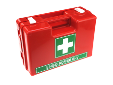 First aid kit with wallmount