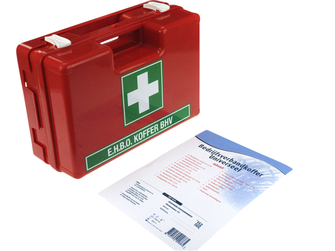 First aid kit with wallmount product