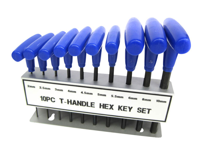 Allen key set 2-10mm T-handle 10-pieces  product