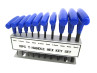 Inbussleutelset 2-10mm T-hendel 10-delig 