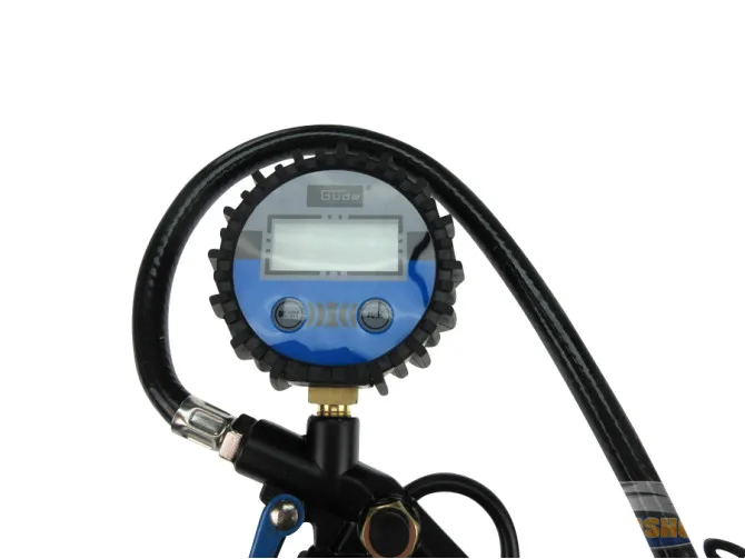 Tire pressure meter with digital readout product