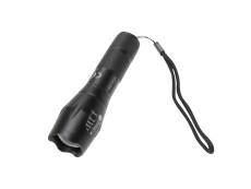 Light LED flashlight COB 5 watt black