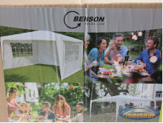 Partytent 290x290x250mm wit met 3 zijwanden